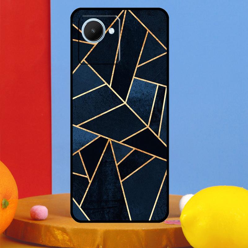 Luxury Gold Foil Art For Realme 14 Pro Plus 10 11 12 13 15 Pro C67 C65 C63 C61 C55 C53 C51 C71 C75 GT7 Pro Case