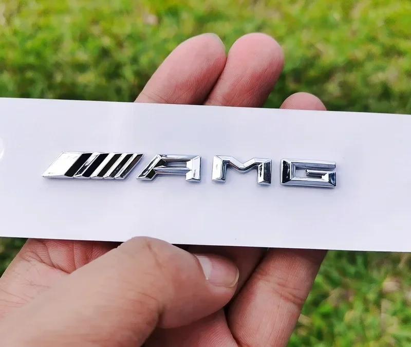 

C200 E200 New For Mercedes Benz Insignia con emblema de letras de 83mm para Mercedes Benz AMG A B C E S GLK GLA, consola centra 1pcs