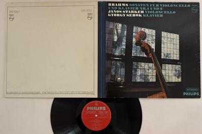 LP Record JANOS STARKER GYORGY SEBOK  Brahms Sonate Fur Violoncello Und K 838432LY PHILIPS Netherland Classical Used