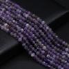 Natural Stone Faceted Beads Amethyst/iIolite Beads 4x5 MM Charms For Jewelry Making DIY Necklace Bracelet Earrings Accessory