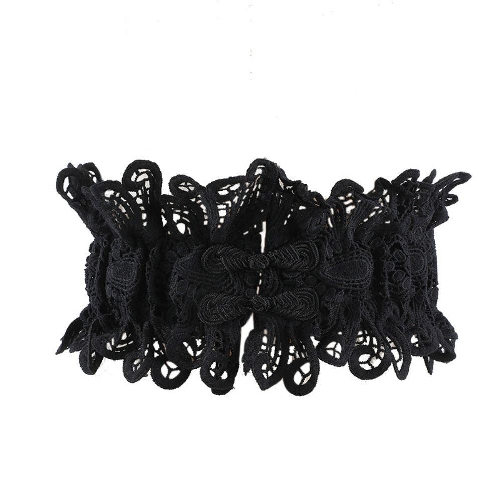 Elastic Lace Cummerbunds Solid Color Wide Waist Corset Luxury Corset Belt  Outfits