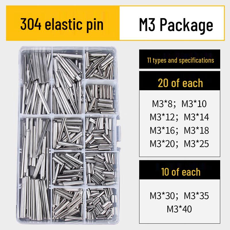 Langsaizebo 304 Stainless Steel Elastic Pin Set