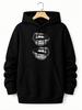Unisex Hoodie, Halloween Party, Lips Graphic Print, Pullover Sweatshirt, Casual Streetwear Style, Autumn Winter Daily Wear, Front Kangaroo Pocket with