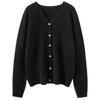 Chic Candy Color Women's Cashmere Cardigan - Slimming Long Sleeve Autumn/Winter Top