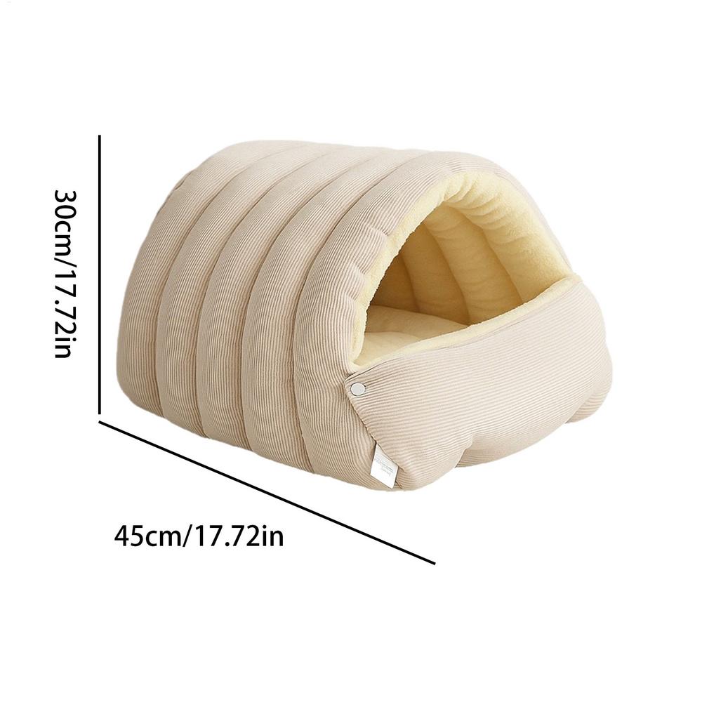 Cozy Cat Bed Tent Soft Pet Nest Cave Warm Sleeping Bag for Cats Dogs Puppies Indoor Outdoor Living Room Winter Pet Supplies