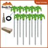 Fluorescent Spiral Tent Stake - Hexagonal Awning Anchor for Camping