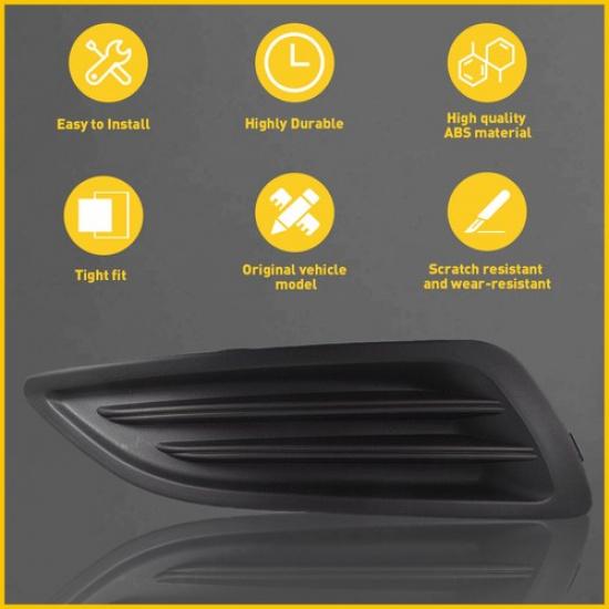 Front Bumper Fog Light Cover RH For 2014- Ford Fiesta D2BZ15266AA Passenger