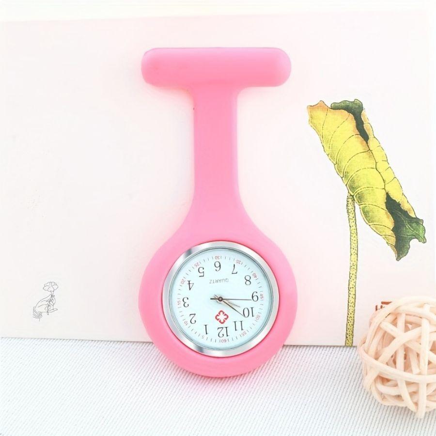 1pc Nurse Watch Brooch, Silicone With Pin/Clip, Health Care Nurse Doctor Paramedic Medical Brooch Fob Watch
