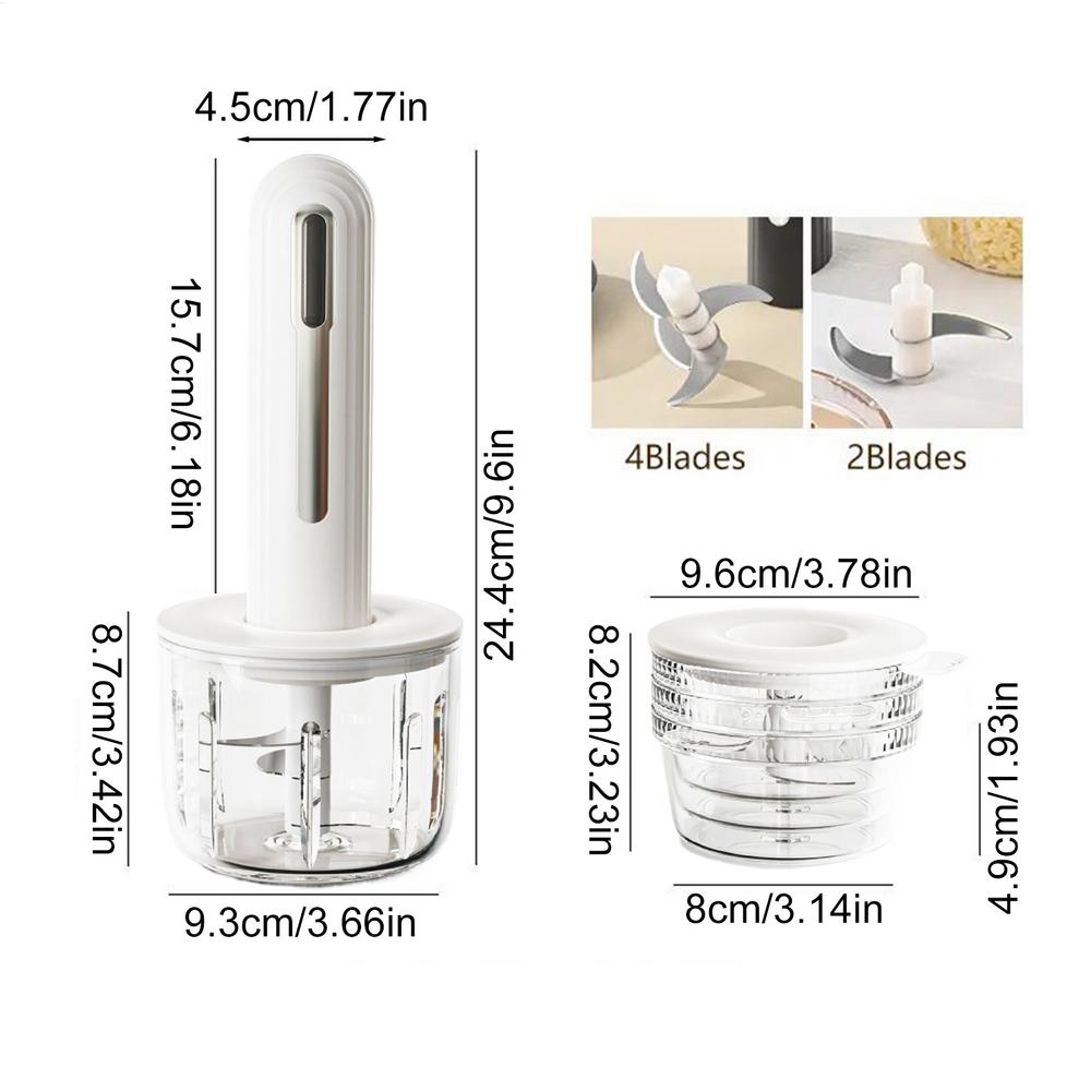 Kitchen Vegetable chopper Baby food processor protable meat grinder  Dishwasher safe Electric Shredder for Meal Prepping Fruit