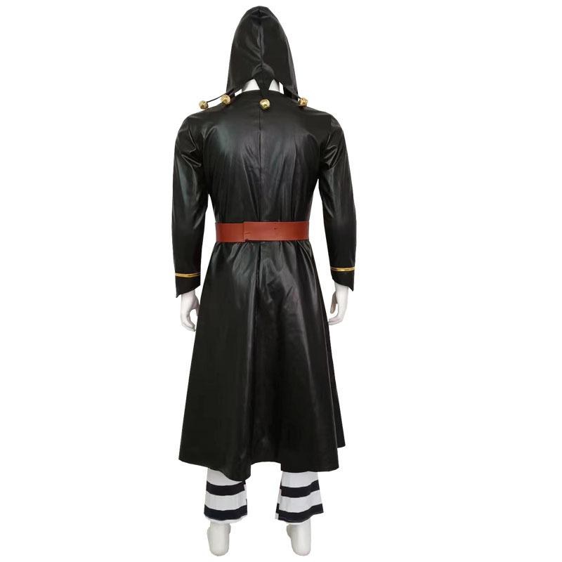 JoJo Risotto Nero Cosplay Anime Uniform Hooded Bizarre Adventure Halloween Golden Wind Costume Party Outfit for Men