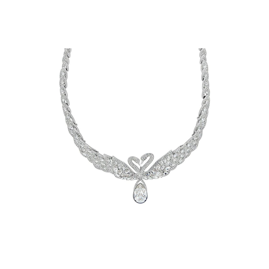 Swarovski Women's Swan Lake Feather Pendant Necklace Necklace 5175214