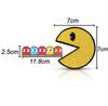 Generic Pac-Man Ghost Patch, Iron-On Logo, Character, Movie Emblem, Patch, Logo, Embroidery, Repair, DIY, Iron-On Patch, Complete Set