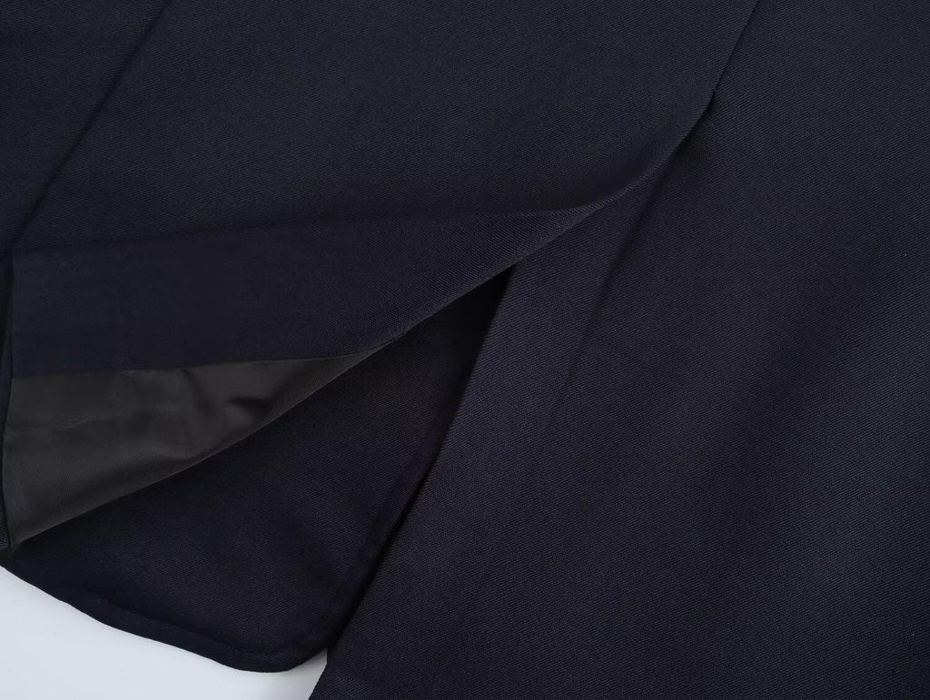 2024 Autumn Women's European-American Fashion Oversized Suit Jacket with Pocket Accents