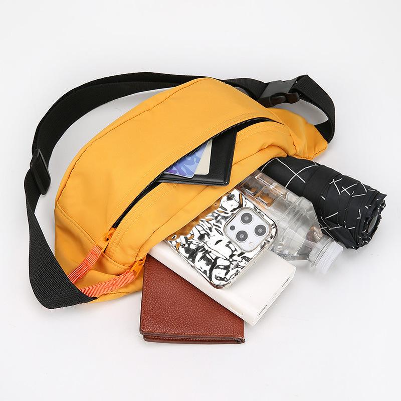 Women Sports Waist Bag Lightweight Crossbody Sling Bag Men Large Capacity Fanny Pack Casual Travel Chest Bag
