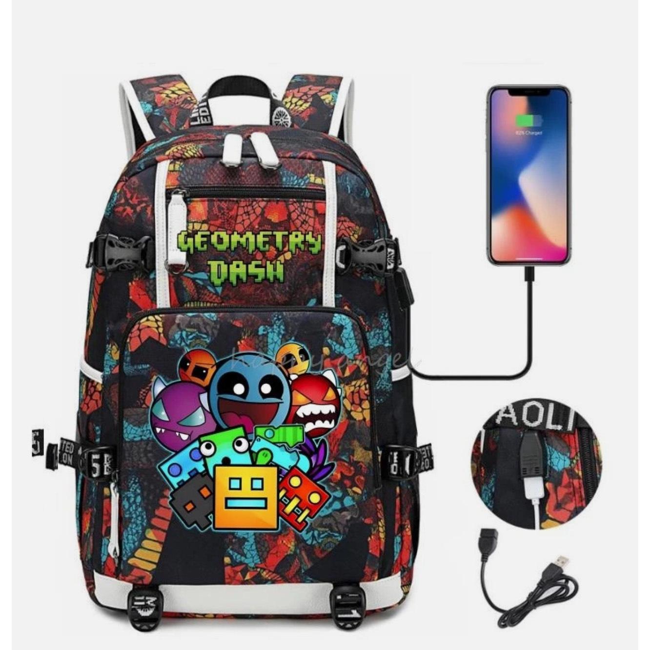3-delige Schoolrugzakset voor Studenten Grote Capaciteit Oxford Stof Schooltas met Schouderband en Etui 47CMX30CMX15CM