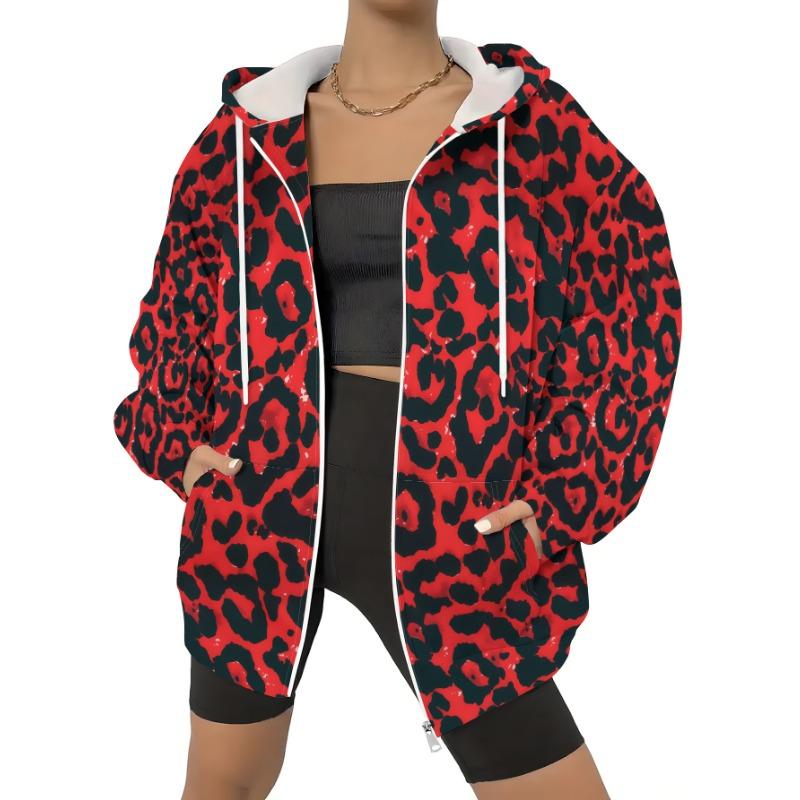 Women s Plus Size Hooded Zipper Sweatshirt Pocket Sweatshirt Jacket S