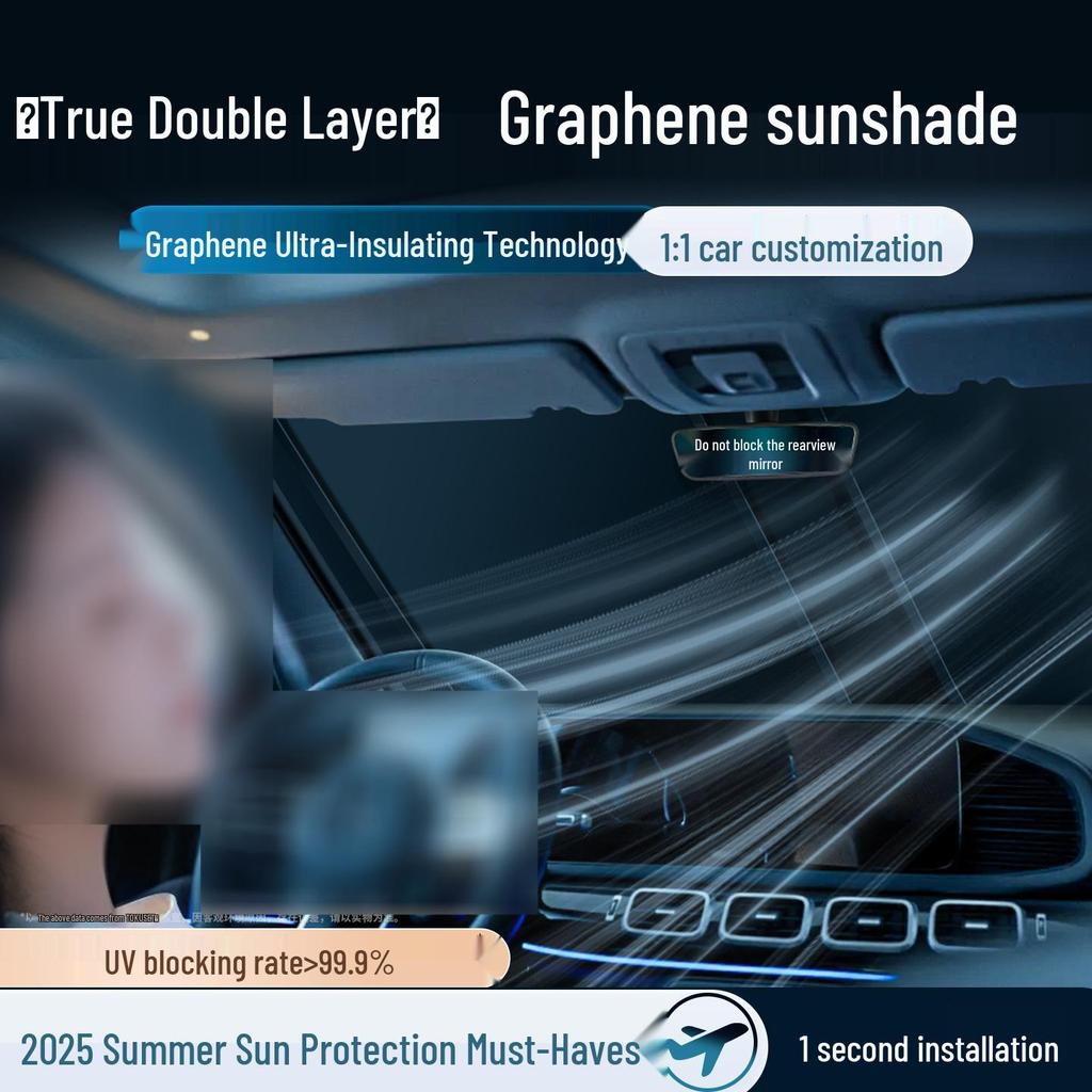 Car Umbrella Sunshade: Heat Insulation & Blackout Curtain for Windshield