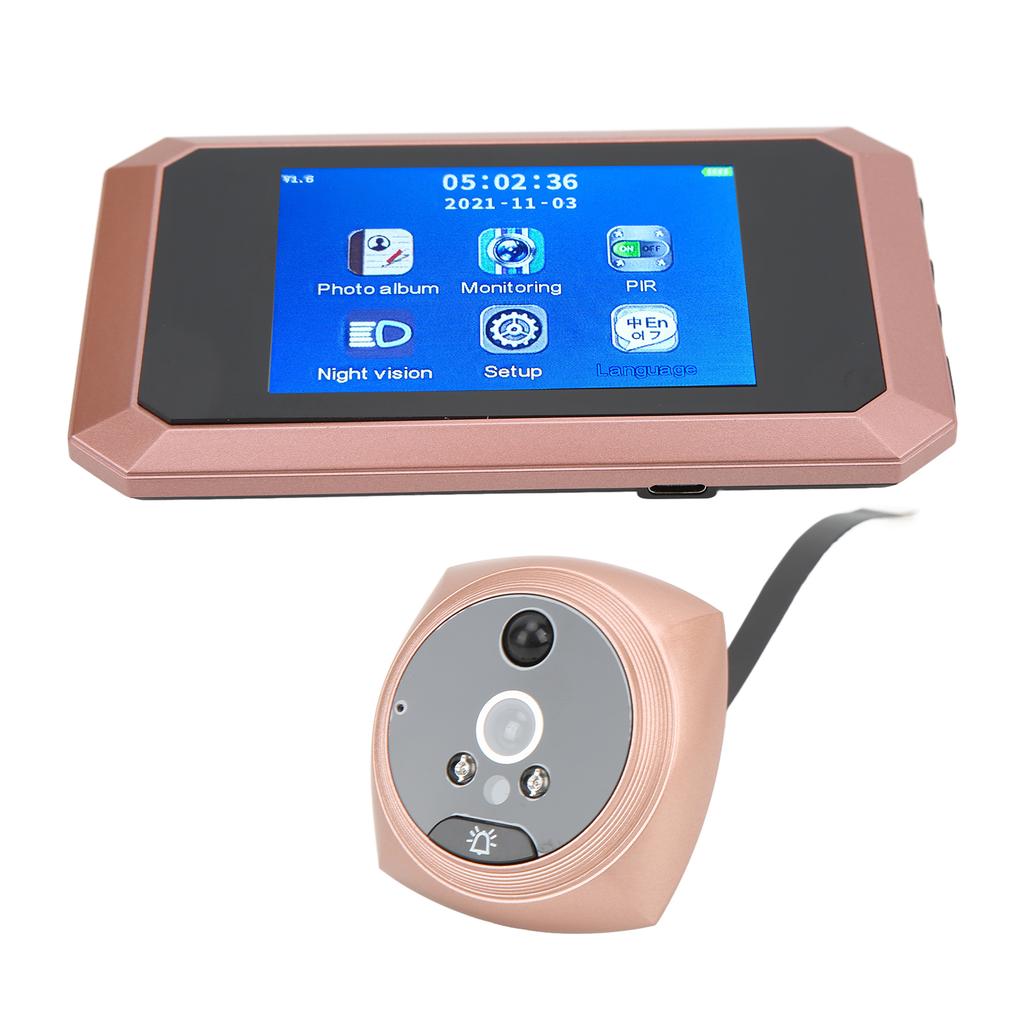 3.5in Doorbell Digital Viewer Motion Detection Night Vision High Definition for Home Safety
