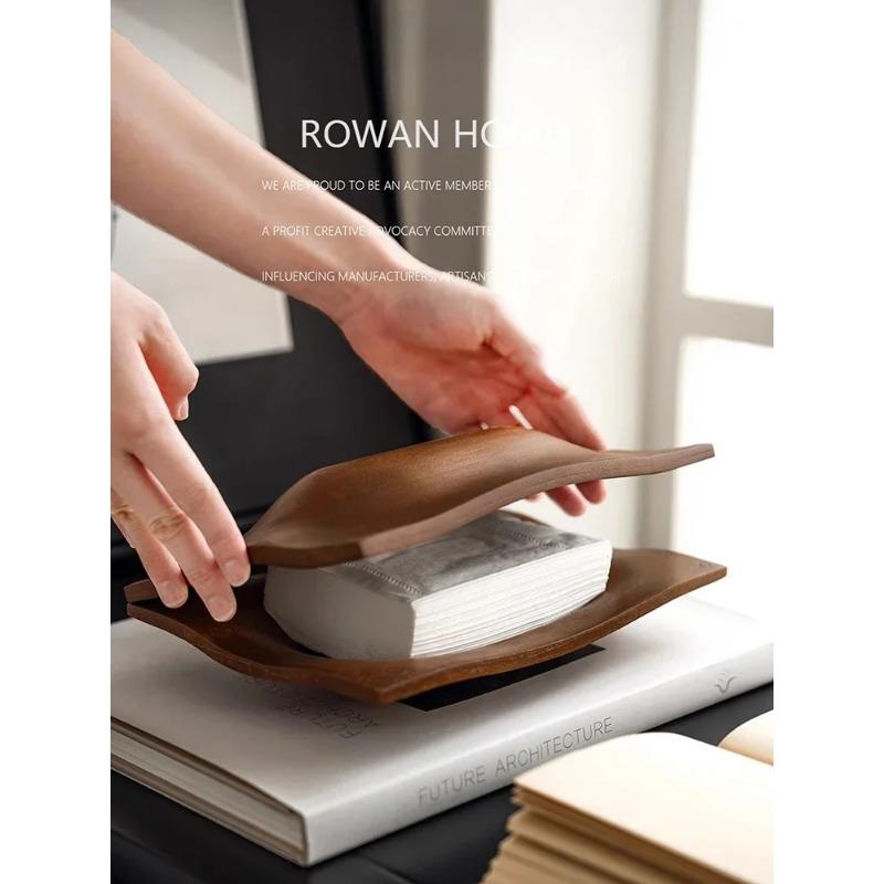 Walnut Wood Tissue Boxes, Affordable Luxury, Tissue Holder, Napkin Case, Household Decoration, Hotel, Restaurant, Paper Towel Bo