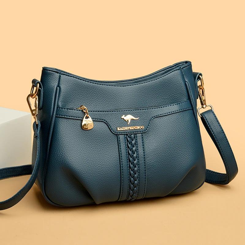 Soft Pu Leather Women Bag Brand Designer Ladies Handbag Purses Luxury Female Shoulder Bag Large Capacity Crossbody Bags