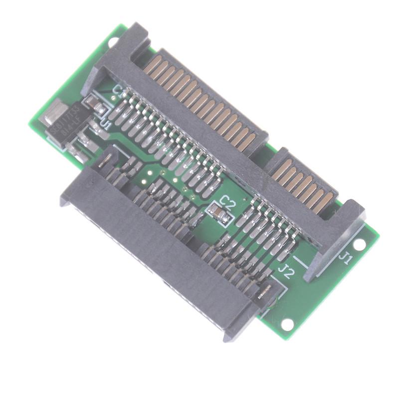 Novo Adaptador de 1,8 Polegadas Micro SATA HDD SSD 3,3V para 2,5 Polegadas 22 Pinos SATA 5V