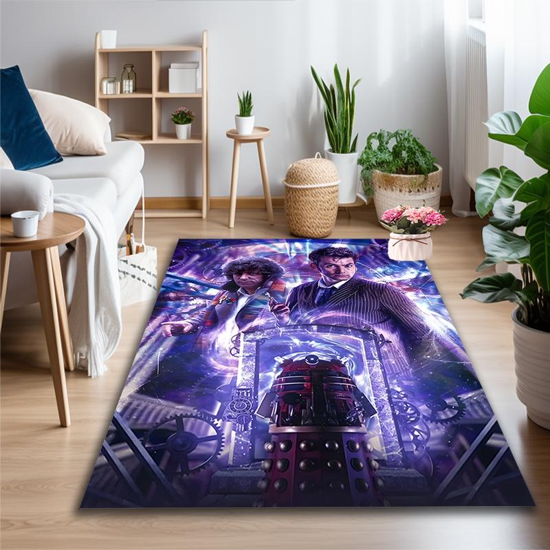 1pc Fantasy Wizard Crew Printed Chair Rug for Home Office Use, Living Room Kitchen Game Room Area Carpet