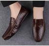 Summer Men's Shoes High-end Business Men's Leather Shoes Men's Models Le Fu Shoes Men's New Soft Sole Breathable Casual Shoes