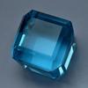 Lab-Created Cube Cut BLUE Aquamarine 51.39 Ct Loose Gemstone CERTIFIED Huge Size