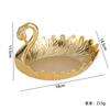 Creative Golden Fruit Plate Peacock Shape Candy Dish Snack Bowl Dried Fruit Plate Home Decor Serving Plate