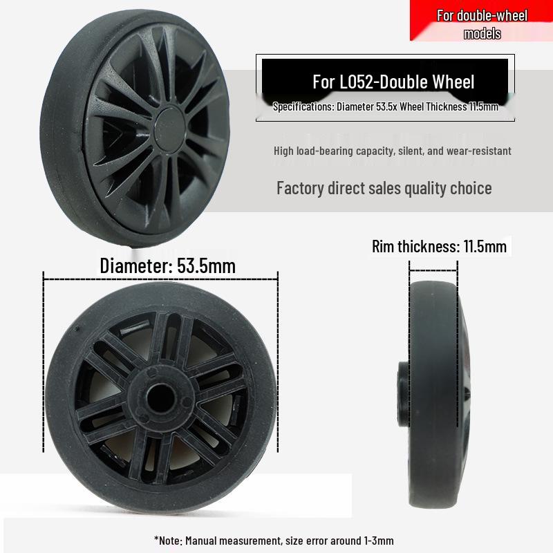 Universal Telescopic Luggage Wheels & Leather Case Replacement Rollers with Password Lock.
