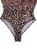 2024 Leopard Print Sexy Zipper Bodysuit - Women's Long-Sleeve