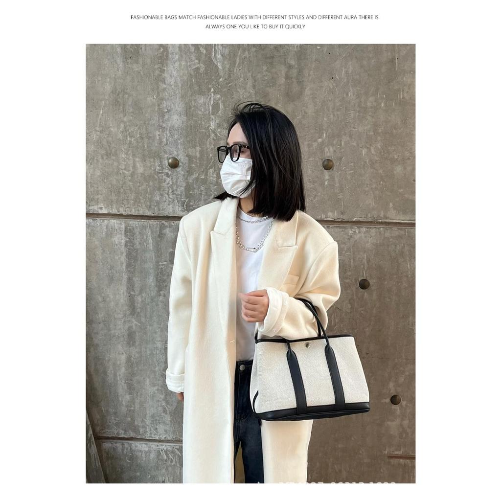 2024 Neue Damen Tasche Einzel Schulter Schräg über Körper Tragbare Canvas Gartentasche Tragbare Einkaufstasche Beuteltasche