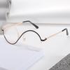 New Fashion Women'S Metal Small Frame Round Glasses Men'S Anti Blue Light Protection Eyeglasses Retro Anti-Radiation Eyewear