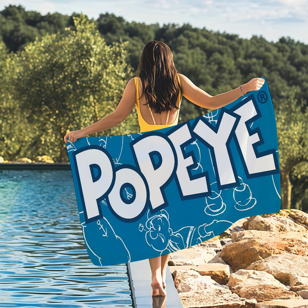 P-Popeye Marine Elements Nautical Sailors Quick Drying Beach Towels Are Suitable For Swimming Pools Camping Yoga And The Gym