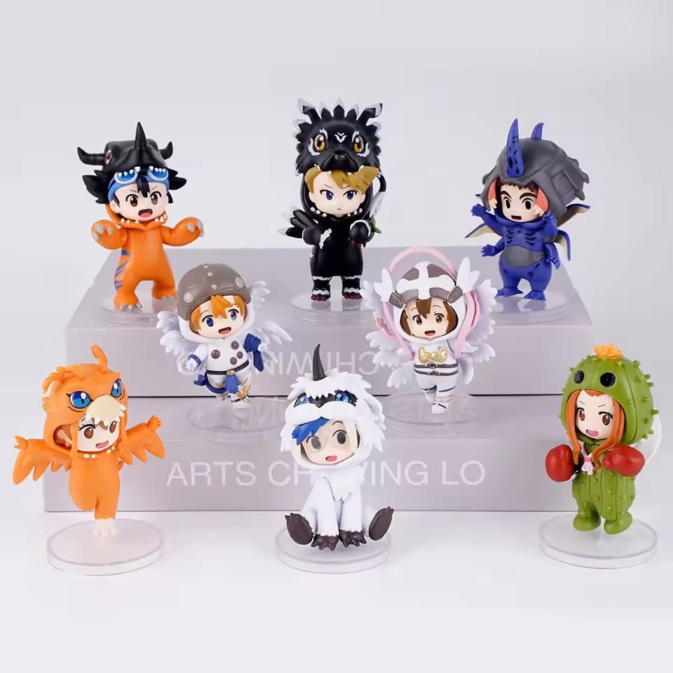 8pcs/set Anime Digital Monster Digimon Cosplay Cute Action Figure Model Beautiful Toys for Children High Quality