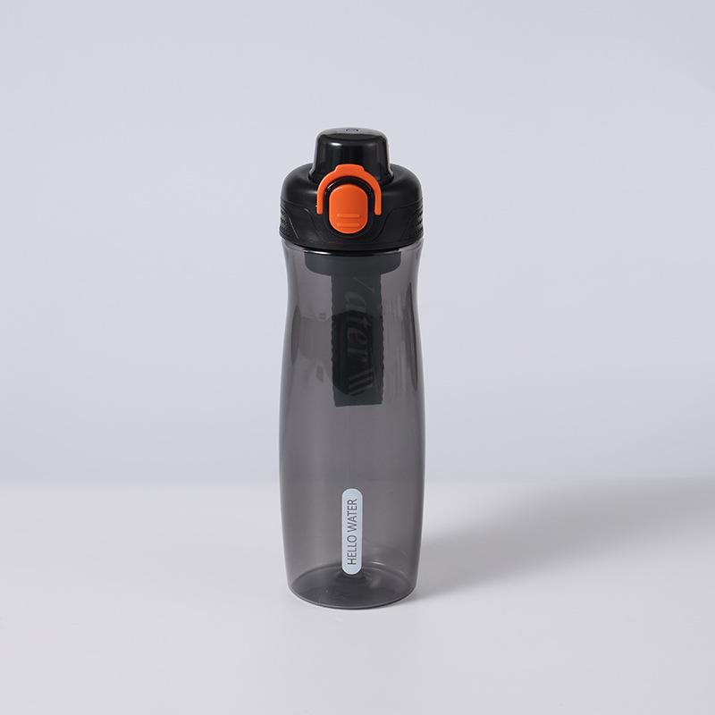 Water bottle new summer PC transparent kettle simple outdoor sports portable single hand open large capacity sealed leak-proof water cup