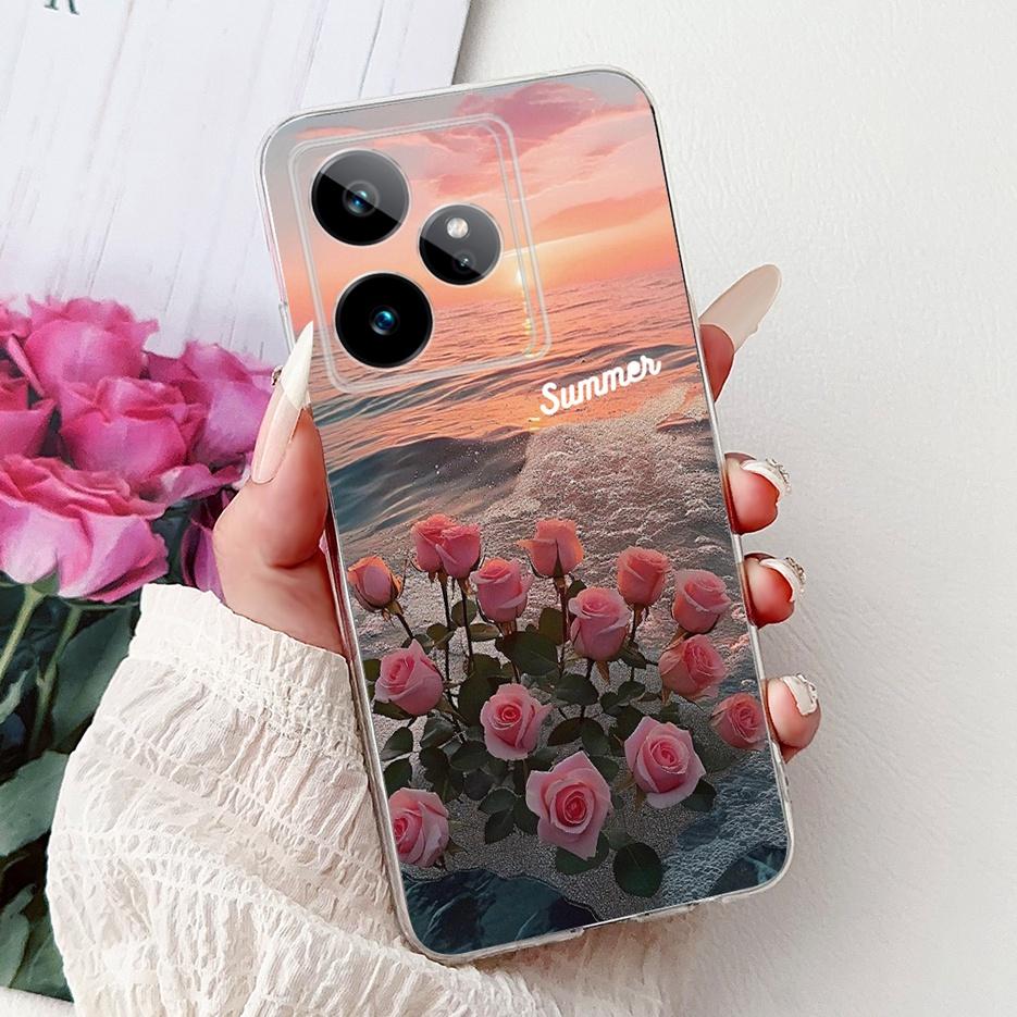 For Realme GT7 5G Case RMX5061 New Luxury Painted Cover Soft Slim Phone Case For Realme GT 7 Pro GT7 T RealmeGT 7T Fundas Bumper