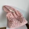 Ladies Vest Lace Canvas Bag Design Tote Bag Simple Fairy Flower Lace Shoulder Bag Tote Bag Capacity Ladies Shopping Bag