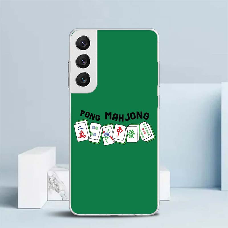 Creative Mahjong Soft Cover for Samsung Galaxy S25 Edge S26 S24 S23 Ultra Phone Case S22 S21 Plus S20 FE Print Pattern Shell Gal