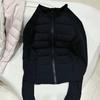 White duck down small waist light and slim outdoor sports ribs down jacket short women's yoga jacket