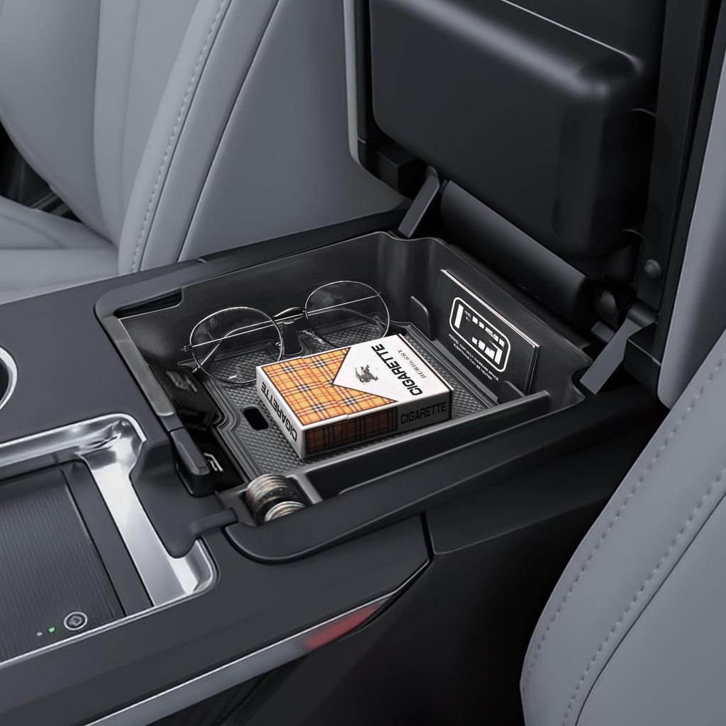 Für 2025 Acura MDX Armlehnen-Aufbewahrungsbox Ablage Mittelkonsolen-Organizer Sekundäre Autoaufbewahrung Mittelkonsolen-Innenzubehör