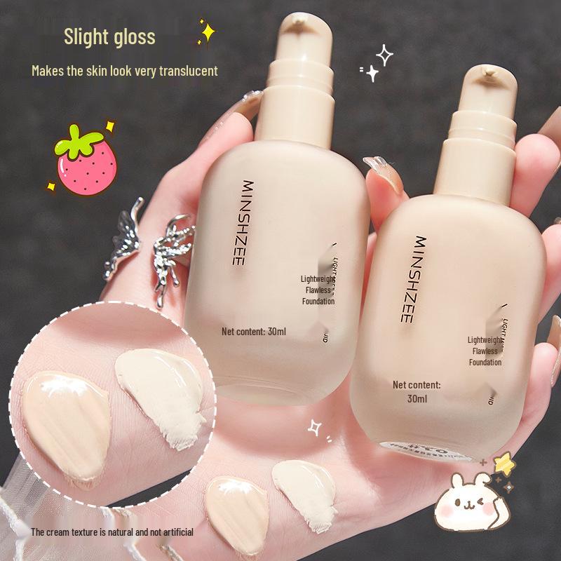Mingxi Zhi Oil Control Long-Lasting Foundation for Dry & Oily Skin, Anti-Caking & Concealing Formula