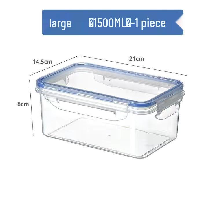 Food-Grade Transparent Rectangular Storage Box with Lid