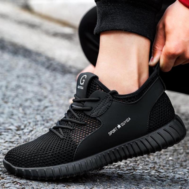 Summer Safety Shoes Mesh Work Shoes Lightweight Safety Sneaker For Men Breathable Protective Work Sneakers Steel Toe Shoes Man