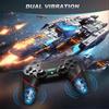 Wired Controller for PC with Double Vibration and Motion Motors, Compatible with PS4 and Windows 11/10/8/7