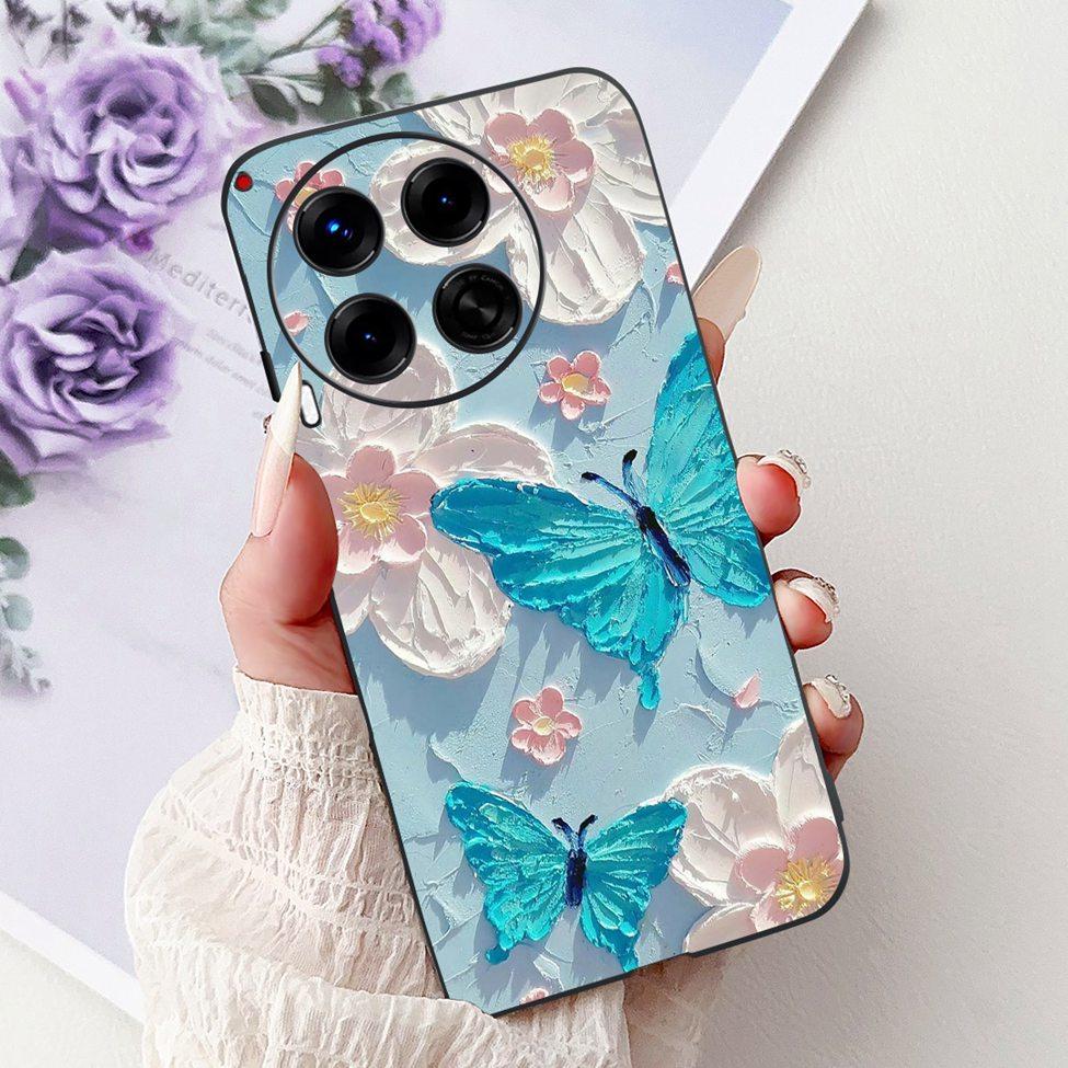 Black For Tecno Camon 30 CL6 CL6k Phone Case For Techno Camon 30 5G CL7 Cover Luxury Fashion Funny Cute Funny Painted Soft TPU