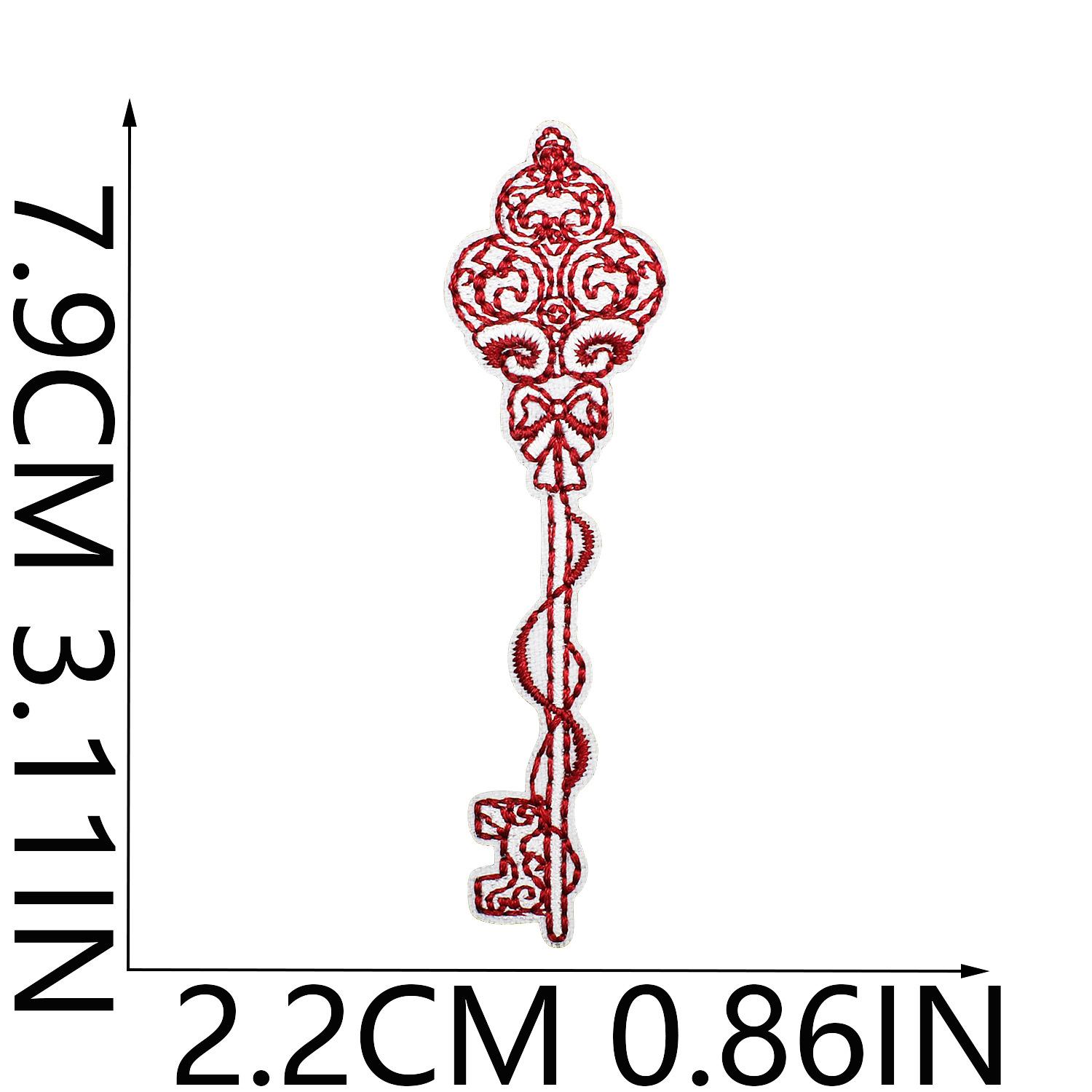 

Cartoon Rabbit Embroidery Cloth Sticker Mushroom Rose Computer Embroidery Label Clothes Decoration Poker Cake Patch Sticker Ironing no. 9_3 pieces