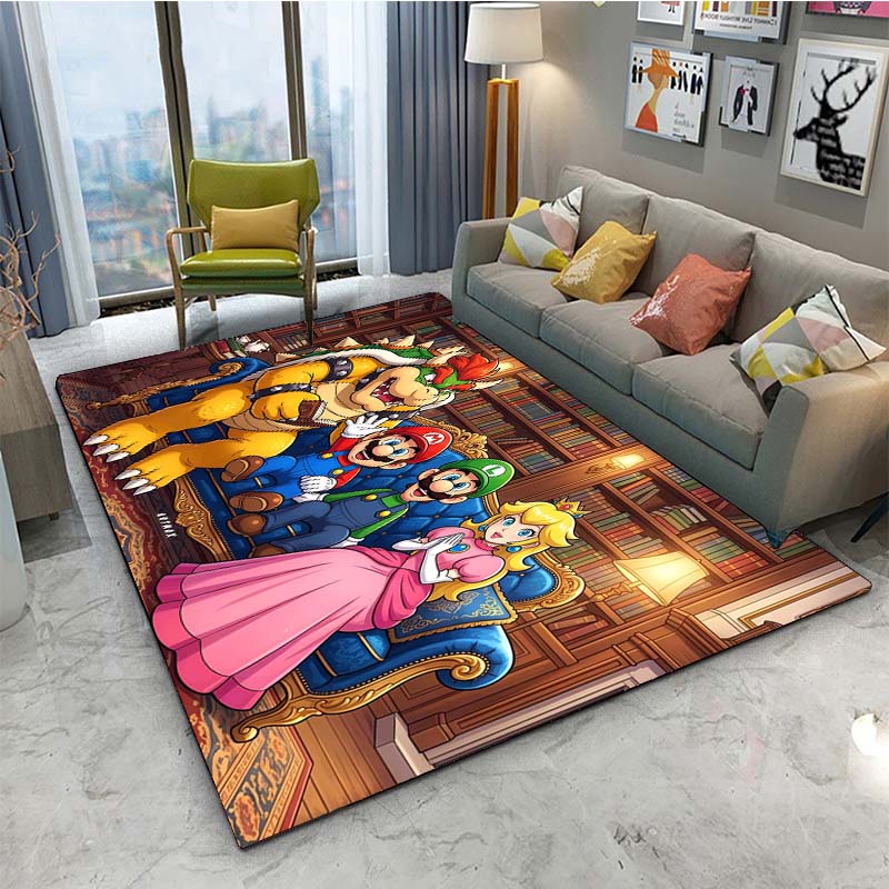 Anime CARTOON-M-MA-RIO-GAME UnSlip Rug for Living Room,Bedroom,Playroom,Kitchen,Door,Prayer Floor Mat Decor Carpet Gift Alfombra