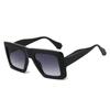  New Retro Oversized Square Sunglasses Women Fashion Leopard Gradient Shades UV400 Men Punk Sun Glasses