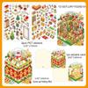 Christmas Special Series Vintage Festival Scene Landscape PET Sticker Creative DIY Journal Material Collage Stationery